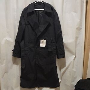 Elegant Black Trench Coat for Men